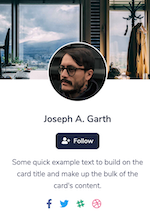 Profile card component