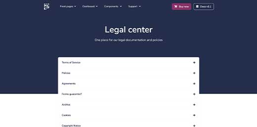 Legal page preview