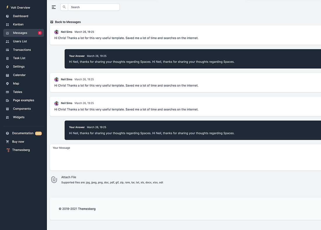 Chat page preview