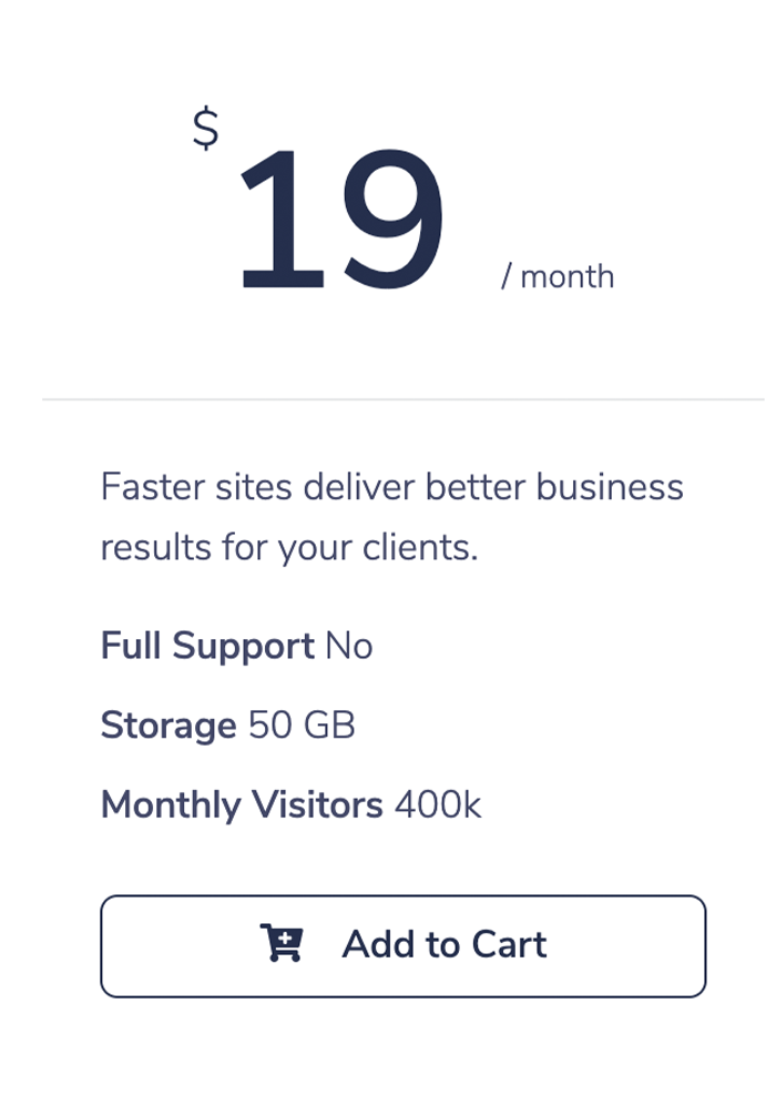 Pricing component