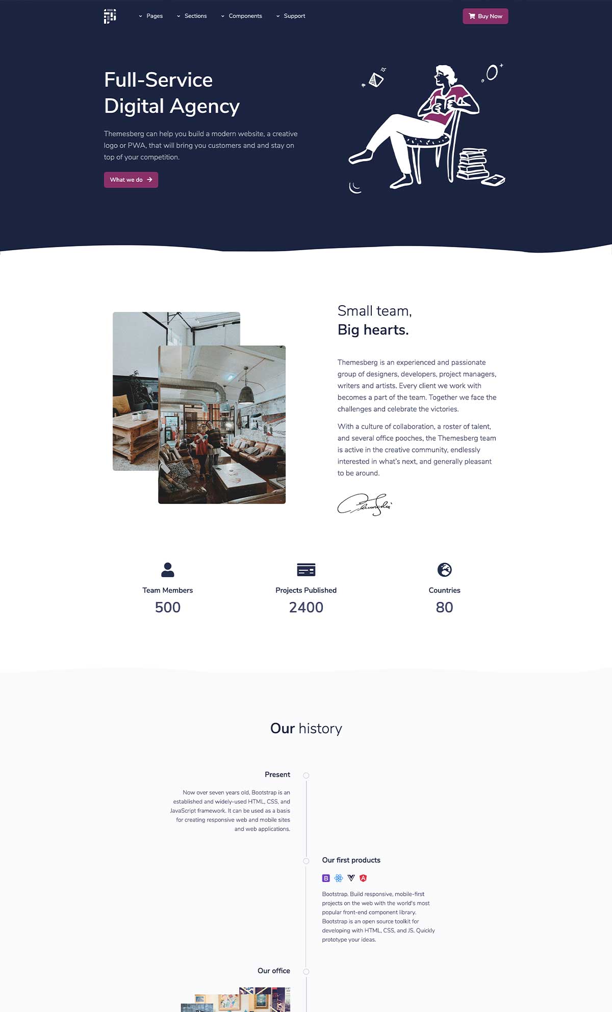 About company page